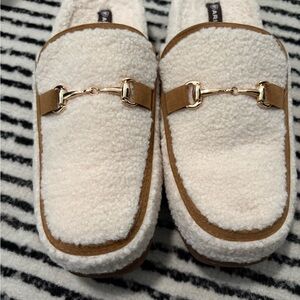 Ariat Women's Cream and Brown Loafers